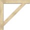 Ekena Millwork Traditional Block Rough Sawn Bracket w/ Offset Brace, Douglas Fir, 6"W x 36"D x 36"H BKT0604X36X36TRA05RDF - alternate 2